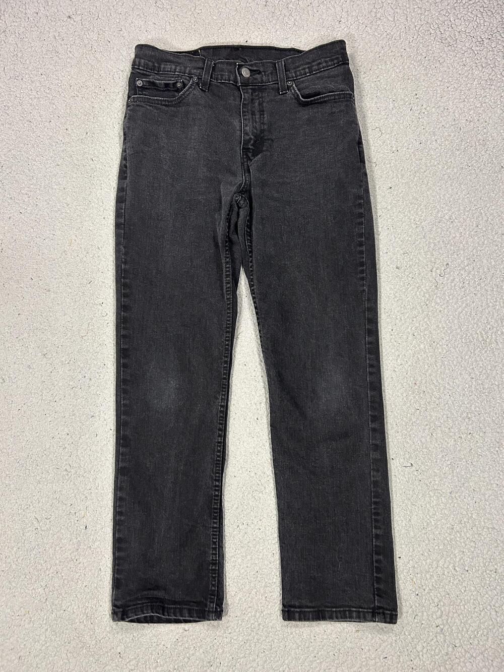 Levis 511 Jeans Mens 30 Gray Slim Taper Stretch Denim Charcoal Wash Zip Fly